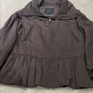 1 Madison Brown Utility Jacket Hooded Weather-Resistant